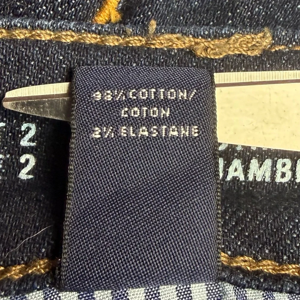 Lands' End Jeans 8 Blue Dark Wash Straight Leg Fit 2 Stretch Denim NEW NWOT😍 - Picture 8 of 13